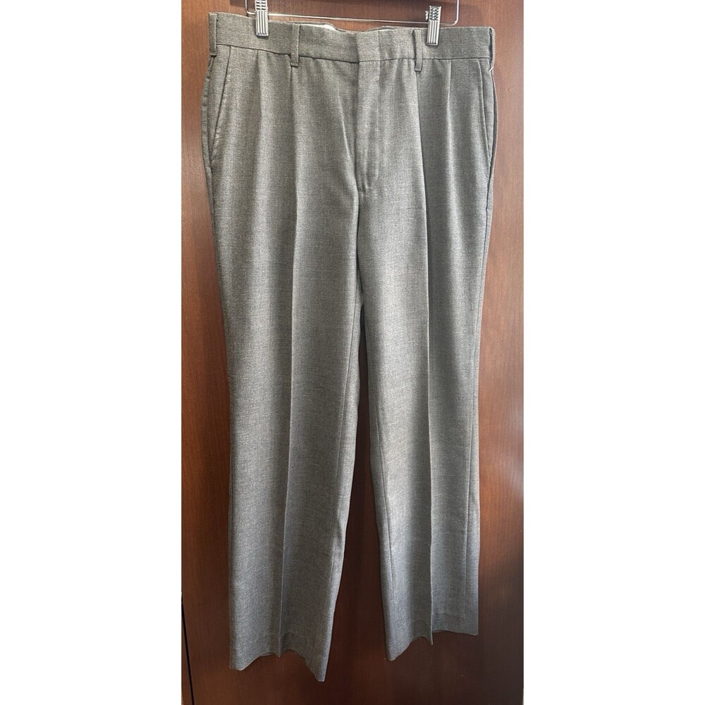 Vintage Men Gray Dress Pants 34 x 31 Made in USA Retro Westchester Classics NWT